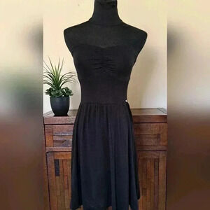 Guess Black Strapless Dress Size Small Jersey Knit Soft Minimalist